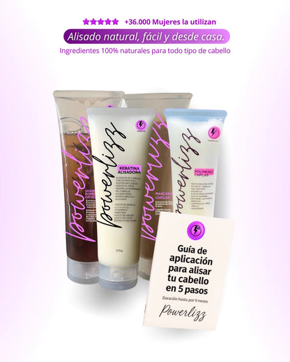 Combo máximo poder: Keratina 270g + Shampoo + Mascarilla + Polímero 200g